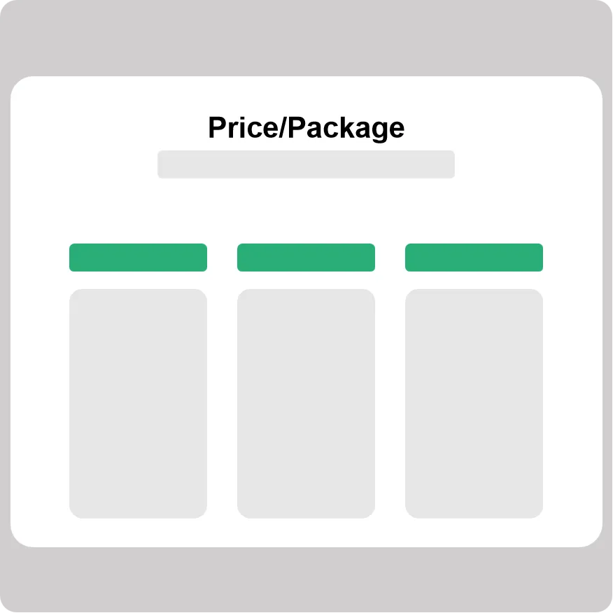 elementor套餐价格模版